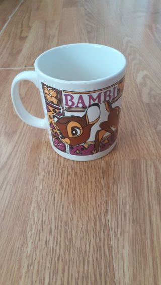 Vintage Disney Bambi Tea/coffee Mug Made In England Staffordshire Tableware