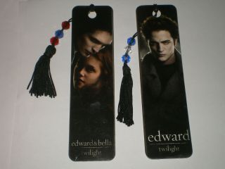 Twilight Movie Saga Edward & Bella Tassled Bookmark Set Rare