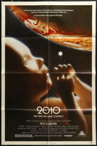 2010: The Year We Make Contact (1984) - Movie Poster - Roy Scheider