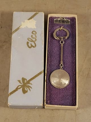 Vintage Elco Sterling Silver To My Groomsman Key Chain