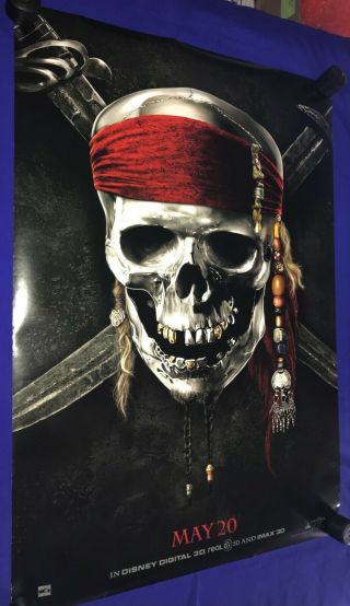 2003 Pirates Of The Caribbean Adv Movie Poster 1s One Sheet 2s 2 Sided 27x40in