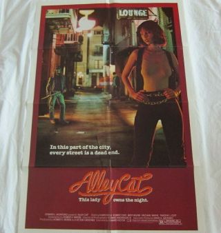 Vintage Alley Cat Movie Poster 1984 Exploitation Sexploitation Martial Arts