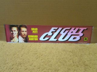 Fight Club [1999] [double - Sided] Small [original] Movie Theater Poster [mylar]