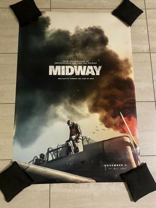 Midway Movie Poster 2 Sided Advance 27x40 Ed Skrein Mandy Moore