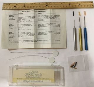 Vintage 1979 Clarke’s Osewez Needle For Russian Embroidery Set