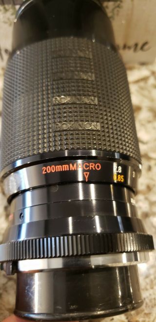 Rokinon Pro 1a Vintage 55 Mc Camera Macro Lens No 894575 1:4.  5 F=80 - 200mm