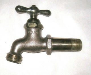 Vintage Calco Solid Brass / Bronze Outdoor Garden Tap Faucet Spigot