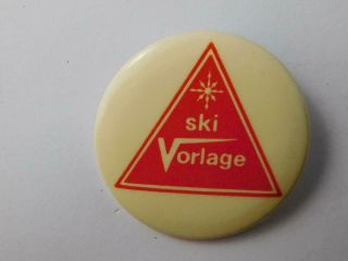 Ski Vorlage Quebec Skiing Resort Club Vintage Hat Vest Button Pin Canada