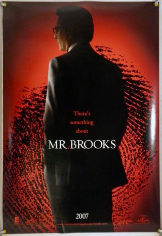 Mr.  Brooks Ds Rolled Adv Orig 1sh Movie Poster Kevin Costner Thriller (2007)