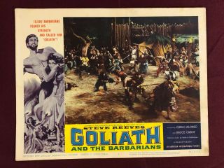 Goliath And The Barbarians Lobby Card Movie Poster 1959 Steve Reeves 3