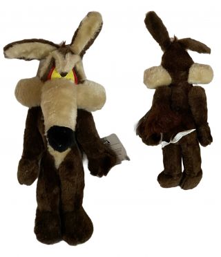 Vintage 1997 Looney Tunes Ace Wile E Coyote Plush Stuffed