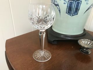 1 Irish Waterford Crystal Lismore 8 0z Hock Wine Goblet 7 1/2 "