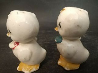 Vintage Baby Ceramic Chicks Salt and Pepper Shakers 3