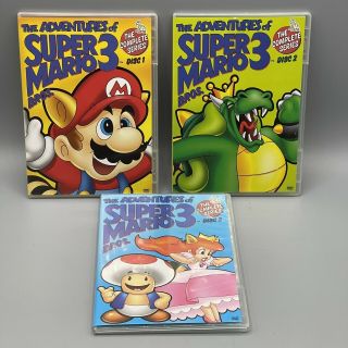 The Adventures Of Mario Bros 3 Complete Series (3 Discs) 1990 Vintage Dvd
