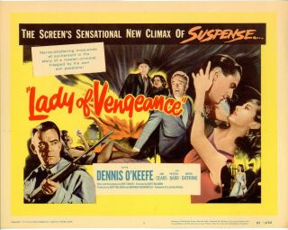 Lady Of Vengeance (1957) Movie Title Card - Dennis O 