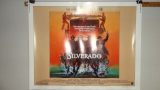 Vintage Silverado Western Poster 22 X 28 Kevin Costner Kline Goldblum 1985