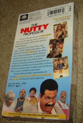 THE NUTTY PROFESSOR VHS,  AND,  EDDIE MURPHY,  JAMES COBURN,  VERY FUNNY 2