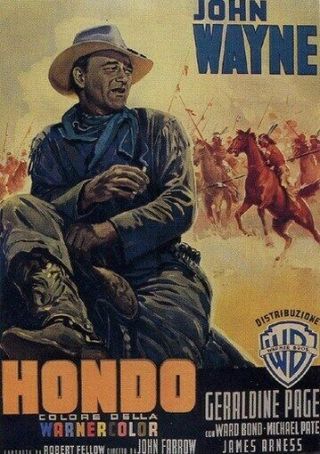 Hondo Movie Poster John Wayne Vintage 3