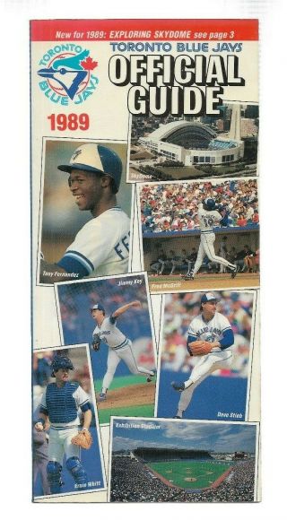 Vintage Mlb Baseball - Toronto Blue Jays 1989 Official Media Guide - Skydome