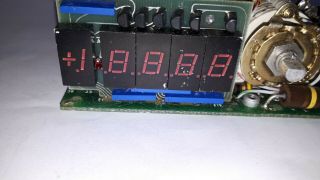 Hp 5082 - 7740 Led Display On Vintage Circuit Board Assembly Circa Late 1970 