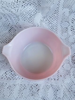 Vintage Pyrex Pink Gooseberry Small Casserole Dish Bowl 473 1 QT USA (No Lid) 2
