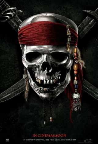 Pirates Of The Caribbean On Stranger Tides Movie Poster Ds 27x40