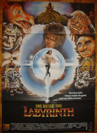 Labyrinth - Muppets - G.  Lucas & J.  Henson - David Bowie - Art By Mittermeier - Dina0 (33x47