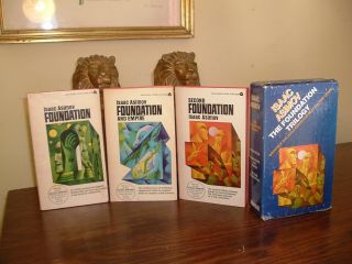 Isaac Asimov The Foundation Trilogy - Vintage Box Set Of 3