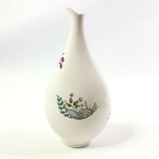 Hallcraft Eva Zeisel Bouquet Open Vinegar Cruet White Porcelain Bud Vase Vintage