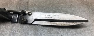Vintage USA Craftsman Stainless Garden Shears grass clippers 3