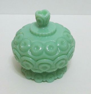 Moon And Star Stars Round Low Footed Jade Candy Butter Dish Nr