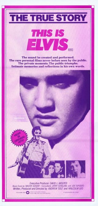 This Is Elvis Daybill Movie Poster Elvis Presley Andrew Solt