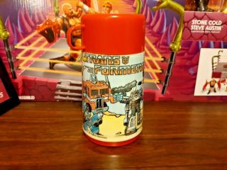 Transformers G1 Aladdin Thermos For Lunch Box 1984 Vintage Hasbro