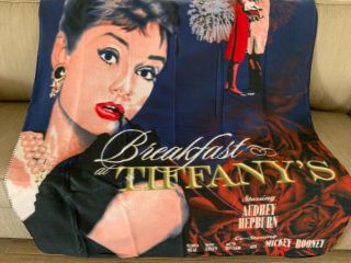 Audrey Hepburn Breakfast At Tiffany’s Fleece Blanket 4 X 5 Ft Rare