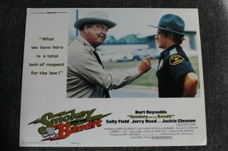 Smokey And The Bandit Jackie Gleason 1977 Lobby Card 1