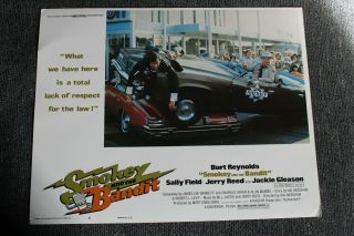 Smokey And The Bandit Jackie Gleason 1977 Lobby Card 4