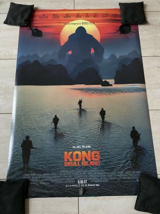 Kong Skull Island Movie Poster 27 X 40 D/s King Samuel Jackson Tom Hiddleston