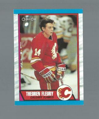 1989 Vintage Theoren Fleury Calgary Flames Rookie Card 134