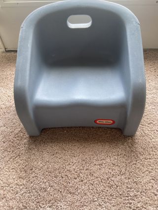 Vintage Little Tikes Blue Toddler Kid Child Booster Seat Chair W/ Handle 1970 
