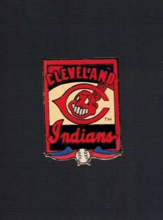 Vintage Cleveland Indians Logo,  Mlb Baseball Pin