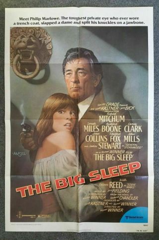 The Big Sleep - 1978 Folded 27x41 One Sheet Movie Poster,  Oliver Reed