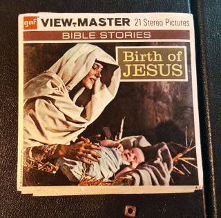 Bible Stories Birth Of Jesus Vintage View - Master Reel Pack B875 With Booklet