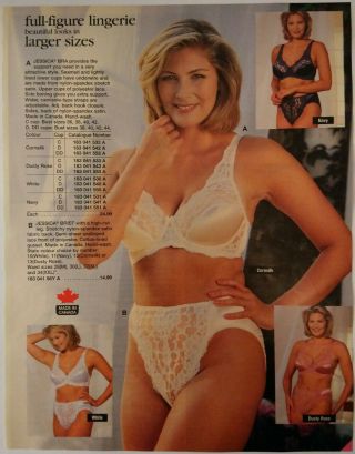 1996 Vintage Paper Print Ad Full - Figure Lingerie Bra Brief Bustier Underwear