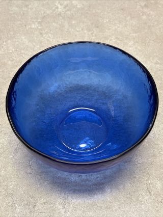Murano Yalos Casa Cobalt Blue Glass Small Bowl