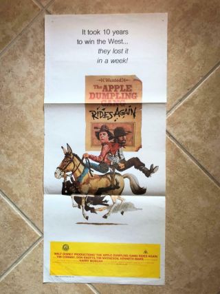 Disney The Apple Dumpling Gang Rides Again 1979 Movie Daybill Poster Tim Conway