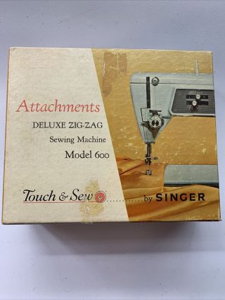 Vintage Singer Touch & Sew Deluxe Zig Zag Attachments Model 600 Part 161818