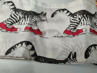 Vintage Kliban Cat Twin Flat Sheet Only Cotton