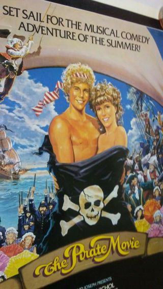 THE PIRATE MOVIE KRISTY McNICHOL CHRISTOPHER AKINS 1982 FULL SHEET MOVIE POSTER 2