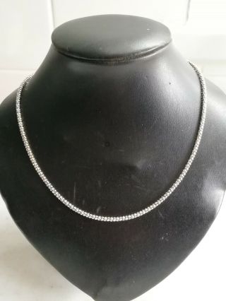 Vintage Silver Mirror Popcorn Necklace By Designer Milor Italy Vintage Jewellery