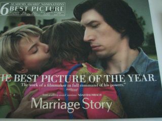 Marriage Story Pressbook Oscar Ad Photo Book Adam Driver Scarlett Johansson